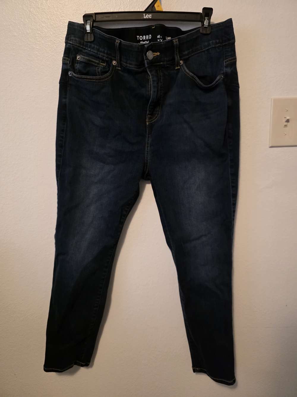 Torrid Women's Bombshell Skinny Stretch Jeans in Dark Blue - 14S